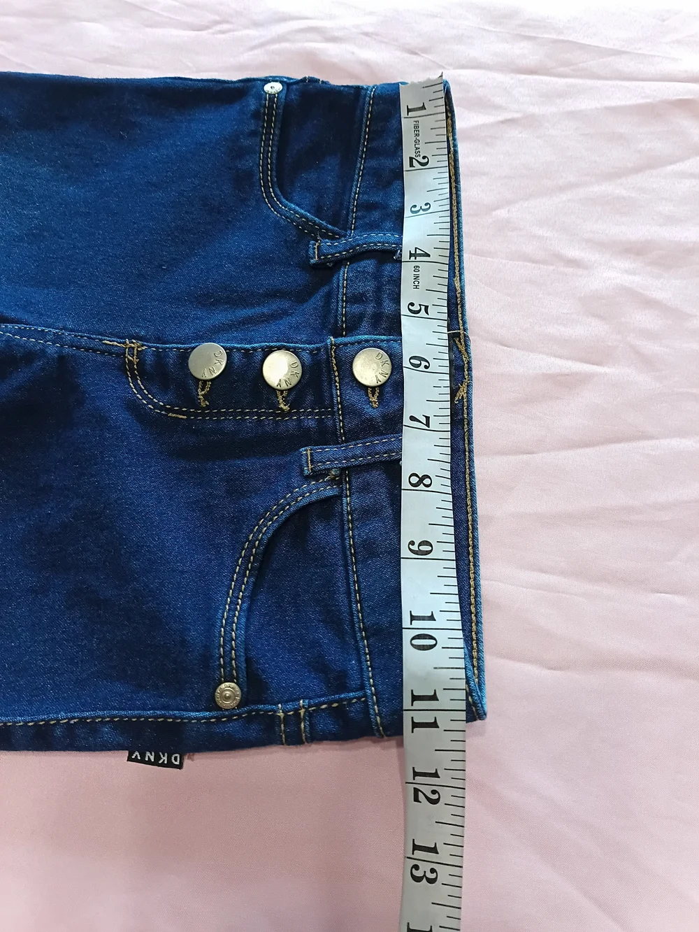 Girls Pink Sequin 'LOVE' Tank Top & Blue Denim Leggings Set Size 7/8